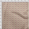 thumbnail image 4 of oneOone Cotton Poplin White Fabric Floral & Puppies Craft Projects Decor Fabric Printed By The Yard 42 Inch Wide, 4 of 5