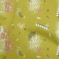 thumbnail image 1 of oneOone Cotton Poplin Lime Green Fabric Geometric Sewing Fabric By The Yard Printed Diy Clothing Sewing Supplies 42 Inch Wide, 1 of 4
