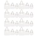 thumbnail image 1 of OULII 45Pcs Plastic Round Picture Hooks for Hanging Photo Frames Easy Installation White 1.3x0.9x0.2in, 1 of 7