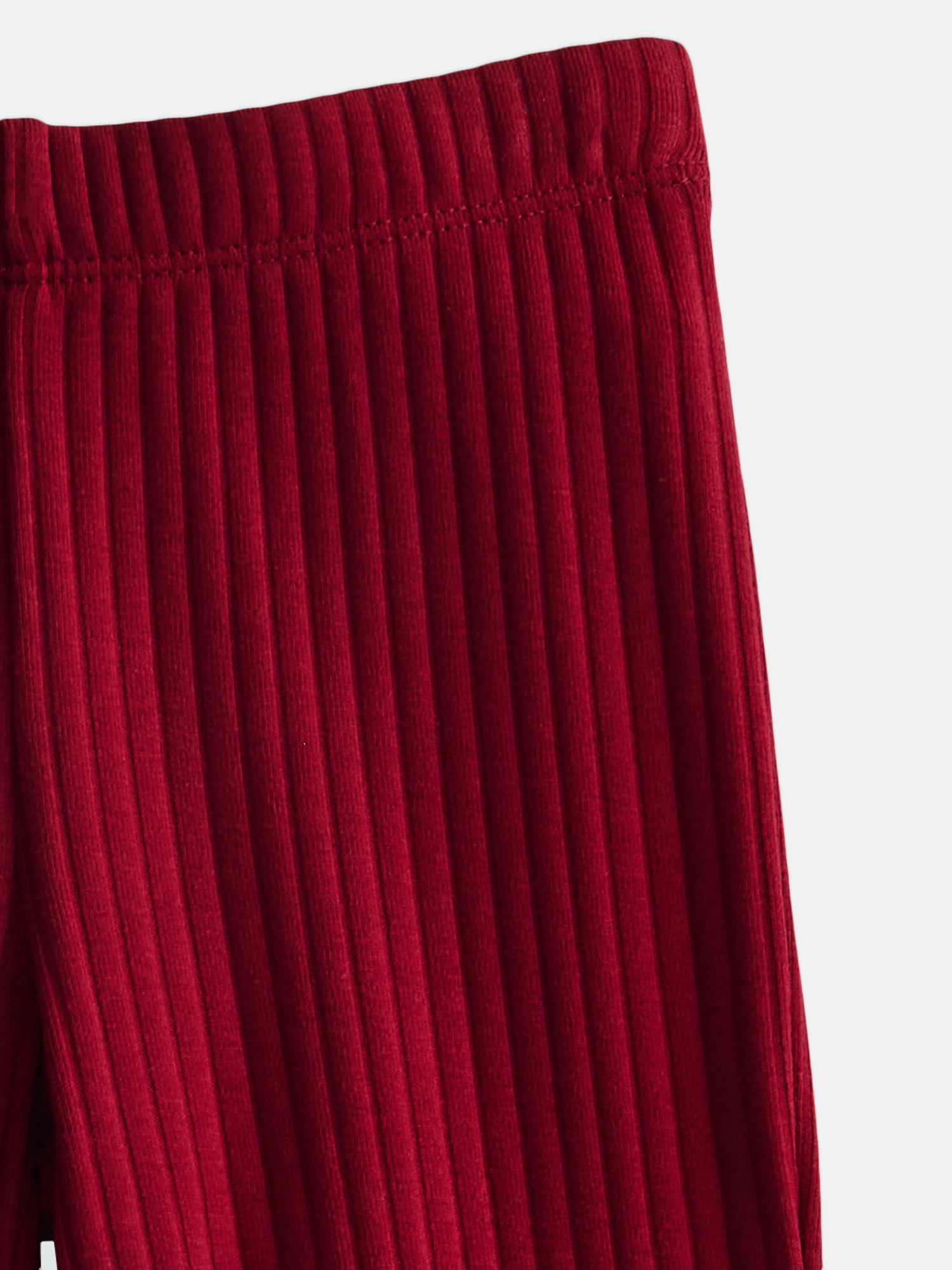 Wonder Nation Girls' Ribbed Flare Pants, Sizes 4-18