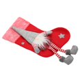 thumbnail image 2 of Calcetín de Navidad Lindo Gnomo Calcetín Decorativo Adorno Bolsa con Patas para Árbol de Navidad Puerta de Chimenea Rojo, 2 of 5