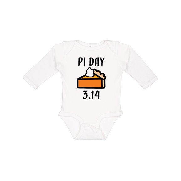 Inktastic Pi Day 3.14 Boys or Girls Long Sleeve Baby Bodysuit