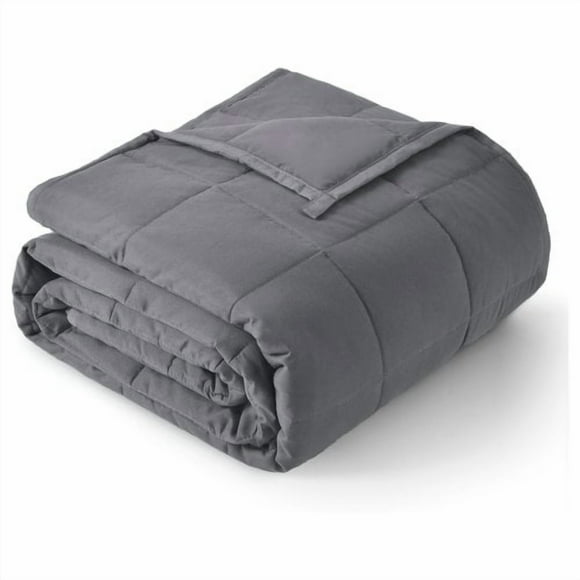 Cooling Weighted Blanket 10lb 4.54kg Twin Size - Dark Grey