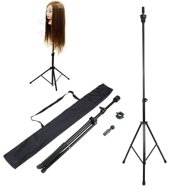 EECOO Mannequin Head Tripod Stand,Stainless Steel Wig Head Stand Holder