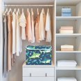 thumbnail image 4 of Yayeee Collapsible Storage Bin with Lid Fabric Closet Decorative Basket with Handles, Sharks Pattern, 4 of 7