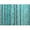 thumbnail image 1 of Ahgly Company Indoor Rectangle Abstract Light Blue Modern Area Rugs, 2' x 5', 1 of 4