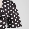 thumbnail image 6 of Women's Casual Tennis Dress Elegant Square Neck Short Sleeves Bow Design Modern Everyday Dress for Daily Wear Black L, 6 of 8