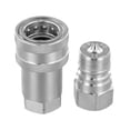 thumbnail image 4 of Raccord Rapide Fileté NPT Raccord Hydraulique NPT ISO-A Raccord de Tuyau d'Huile à Changement Rapide, 4 of 10