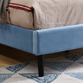 thumbnail image 5 of Furniture of America Frohm Flannelette Platform Bed, Twin, Light Blue, 5 of 5