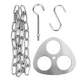 thumbnail image 3 of Trépied de Camping, Trépied Réglable en Acier Inoxydable, Randonnée Extérieure Portable pour le Camping Suspendu, 3 of 8