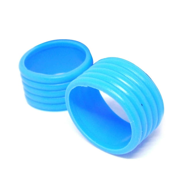 2 Pcs Kit de Fixation pour Raquette de Tennis, Anneau Extensible, Protection de Finition, Accessoires Extérieurs Professionnels, Bleu