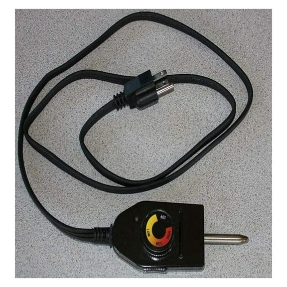 Electric Smoker Controller BBQ Grill Thermostat Replacement – Adjustable 110V UL Listed Heating Controller with 52” Cord, Detachable & Easy to Adjust