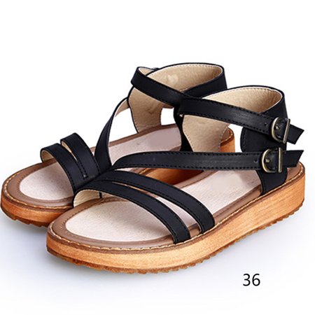 

Women Flat Sandals Thick Sole Open Toe Soft Breathable Casual Sandals for Summer Women Summer Casual Flat Thick Sole Open Toe Soft Breathable Accessories Comfortable Elegant Sandals Shoes 36
