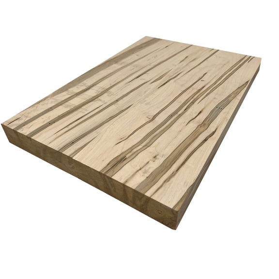 Premium Ambrosia Maple Semi Explorer Electric/Bass Guitar Wood Body Blank  for DIY and Custom Builds - 24" x 18" x 1-3/4" (2 Piece, Glued, Planed)