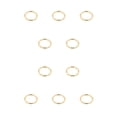 thumbnail image 2 of Cateissary Paquete de 10 llaves pequeñas, anillo, decoración artesanal, llavero , bricolaje, organización hecha a mano, círculo, artesanía Oro 10Conjunto, 2 of 6