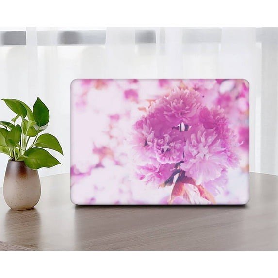 KSK KAISHEK Hard Shell Cover Compatible with Old Version MacBook Air 13 inchs with No Touch No USB-C + Black Keyboard Cover Model: A1466/A1369( Flower 1055)