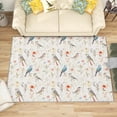 thumbnail image 1 of 4x6 Rug, Bird Rug, Floral Botanical Rugs for Living Room Bedroom, Botanical Flower Carpet, Washable & Non Slip & Soft Low Pile Large Indoor Area Rug, Bird Home Decor & Gifts, 1 of 7