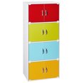 thumbnail image 1 of Hodedah HID 44 8 Door Enclosed Storage Cabinet for Home and Office, Rainbow, 1 of 8