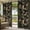 Black, variant on Outdoor Curtains for Patio Waterproof, Black Spring Floral Outdoor Privacy Panels Grommet, Elegant Pastoral Flowers Birds Retro Art Blackout Outside Curtains for Porch/Cabana 54"x84", 2 Panels