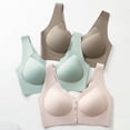 thumbnail image 6 of Sleep Bras, Hugcore Gathering and Adjusting Strapless Bra Underwear with Large Breasts Small Thin Breathable No Rings Breasts Anti Sagging Bra Comfortable Bra Brown 3XL, 6 of 6