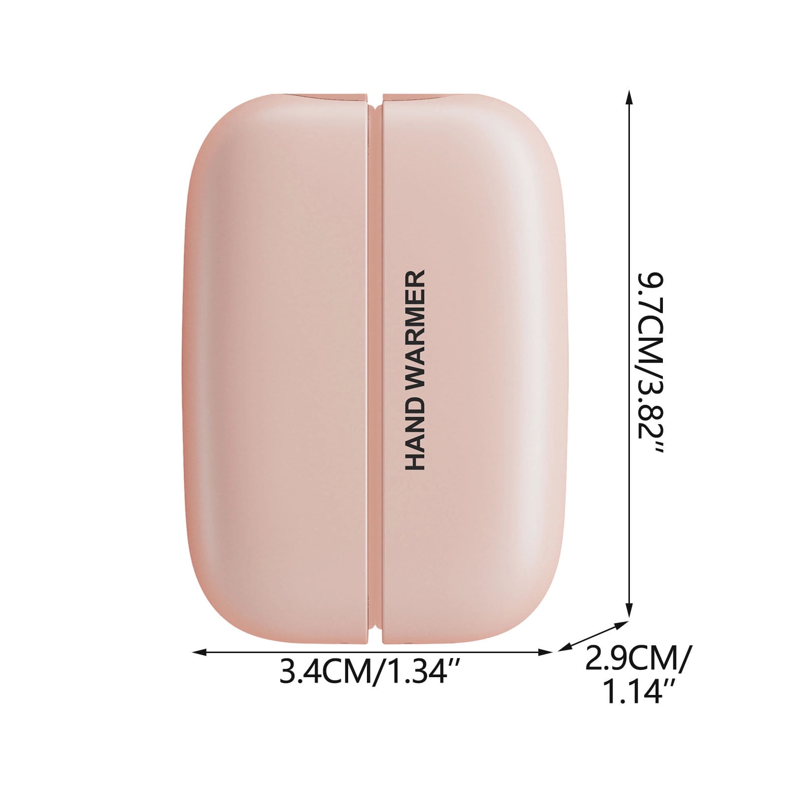 Magnetic Rechargeable Hand Warmer with Power Bank Function, Portable 5000mAh USB-C Heating Device with 3 Temperature Settings, Split Design for Individual Hand Warming