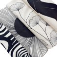 thumbnail image 3 of Boho Throw Pillow Covers 18x18 Set of 4 Sihouette Black and White Throw Pillow Covers for Couch Sofa Cotton Linen Pillow Cases Decorative Art Cushion Cover with Ginkgo Biloba Abstract Eyes, 3 of 6