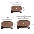 thumbnail image 6 of AYYUFE Flower Pot Tray with Roller Wheel Movable Grid Bottom Strong Bearing Waterproof Coating Anti-rot Root Flower Tray Garden Supply, 6 of 8