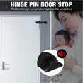 thumbnail image 5 of 20 Pieces Hinge Pin Door Stops Satin Brushed Door Stopper Adjustable Heavy Duty Hinge Door Stopper, 5 of 5