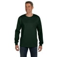 thumbnail image 2 of Hanes Men's 6.1 oz. Tagless Long-Sleeve Pocket T-Shirt - 5596, 2 of 5