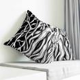 thumbnail image 4 of Throw Pillow Covers 16x16 Inch, Black White Striped Decorative Pillow Cases for Couch Sofa Bed, Farmhouse Stripes Modern Abstract Art Cotton Linen Square Home Decor Pillowcases with Hidden Zipper, 4 of 7