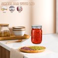 thumbnail image 3 of Pretyzoom Glass Mason Jars with Lids for Kitchen Use Transparent Honey Storage Sealed Jar 4pcs Wide Mouth, 3 of 8