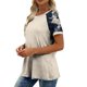 thumbnail image 5 of TaTaai Women's Casual Summer T-Shirt 100% Cotton Relaxed Fit Raglan Sleeve Short Sleeve Crew Neck All-over Random Print Spring Fashion Daily Wear Lightweight Top Gift, 5 of 8