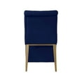 thumbnail image 7 of Meridian Furniture Curve Navy Velvet Dining Chair (Set of 2), 7 of 7