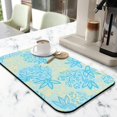 thumbnail image 2 of SlipResistant Coffee Drying Mat 19.5x12in, Super Absorbent Diatom Mud, QuickDry Fabric, Coffee Mat Waterproof & Easy to Clean with Decorative Pattern, 2 of 7