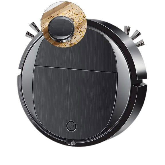 Yoloke Robot Vacuum Cleaner, Rechargeable Sweeping Vacuuming Mopping 3 in 1 Intelligent Sweeping Robot for Hard Floor Flat Ground Marble Tile Wooden Floor