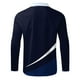 thumbnail image 4 of Gibobby Playera tipo polo hombre Hombres Casual Otoño Invierno Manga larga Turndown Neck Shirt Impreso Camiseta Top Blusa(Marina,M), 4 of 5