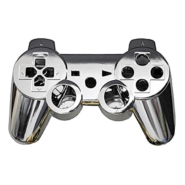 Carcasa de reemplazo OSTENT para control inalámbrico PS3, color plata