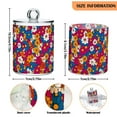 thumbnail image 5 of Yayeee 2 Pack Qtip Holder Bathroom Cotton Swab Canister with Lid Clear Dispenser Set, Red Whimsical Floral, 5 of 6