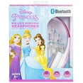 thumbnail image 2 of Disney Princess Kid-Safe Bluetooth Wireless Headphones with Volume Limiting, Multicolor, 2 of 5