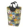 thumbnail image 2 of Vsdgher Hawaiian Style Print Square Laundry Bag Large Collapsible Dirty Clothes Bags With Handles Waterproof Essentials Storage For College Dorm, Family, 2 of 6