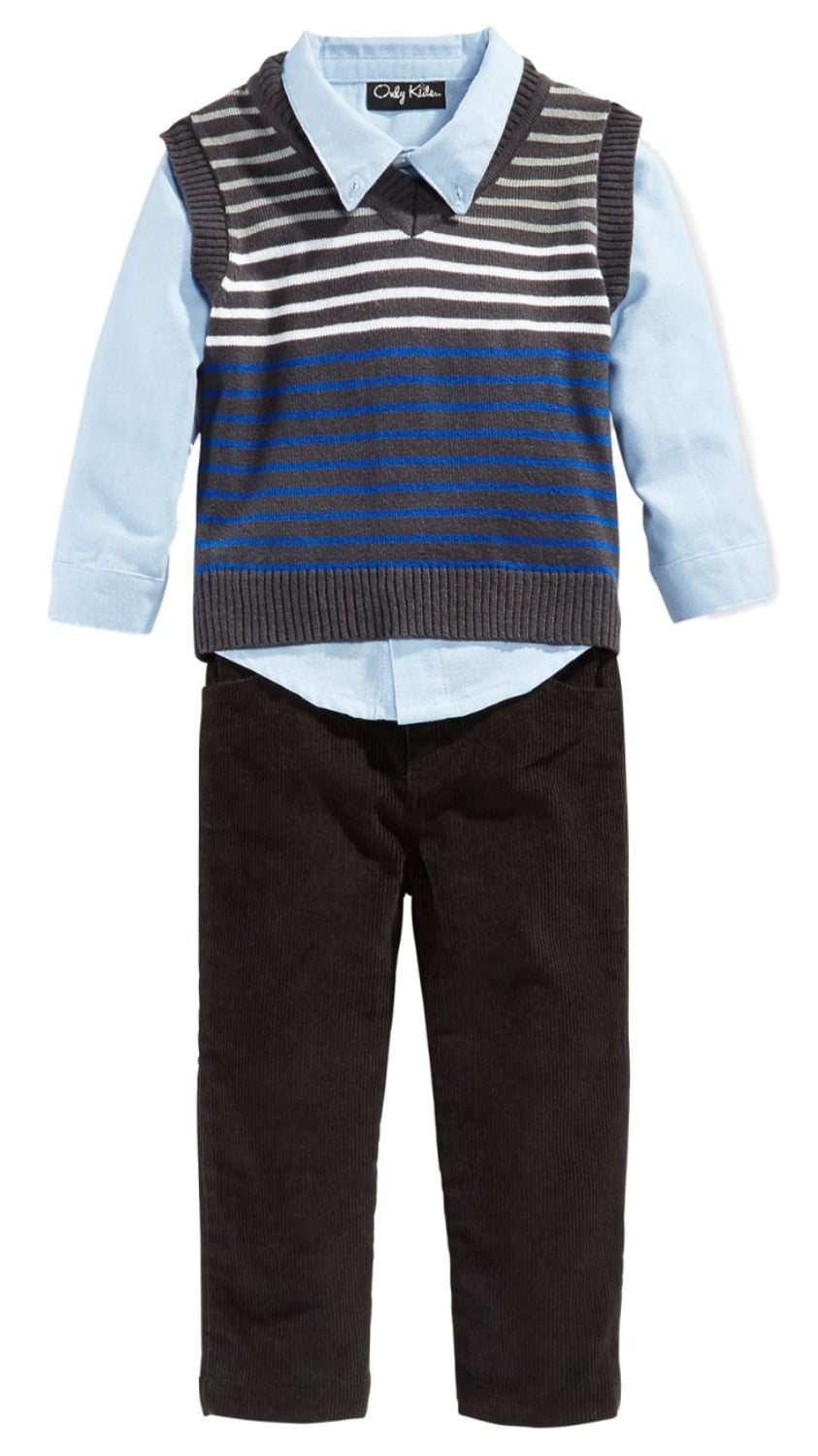 Only Kids - Only Kids Infant Boys 3 Piece Dress Up Outfit Pants Shirt ...