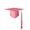 Pink, variant on Joernso Unisex Bachelor Cap 2023 Tassel Pendant Decoration Solid Color Classic Style Flat Top Graduation Hat Master Doctor Scholar Hat Party Accessory