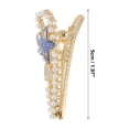 thumbnail image 4 of Unique Bargains 1 Pc Hair Clip Starfish Hair Clips Gold Tone Blue, 4 of 5