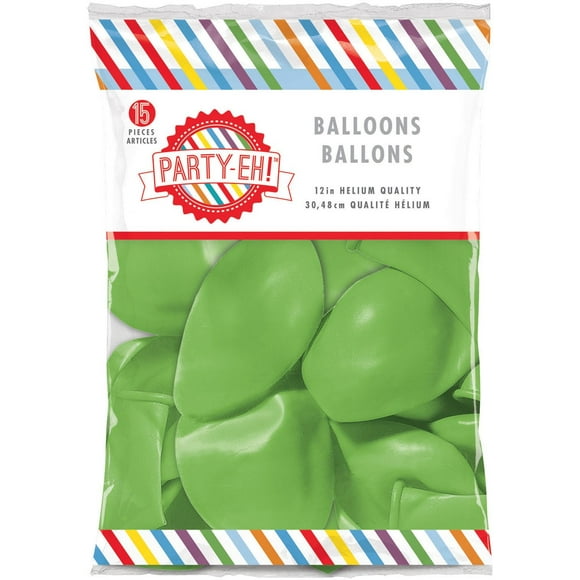 Party-Eh! Ballons en latex 15 ballons vert