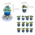 thumbnail image 2 of 13pcs Baby Yoda Birthday Decorations Cake Toppers, Cute Cartoon Birthday Party Cake Decorations For Boys Girls Birthday Party, 2 of 2