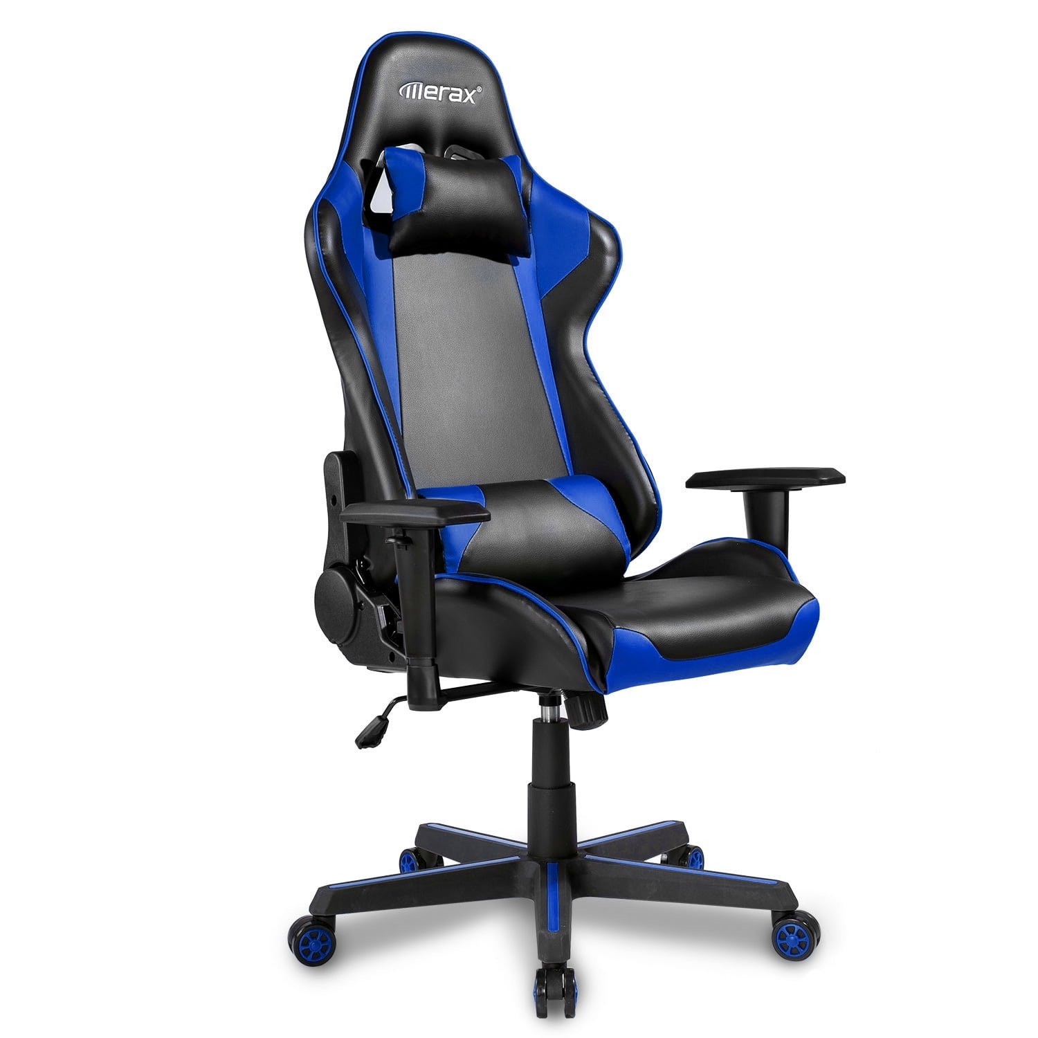 Black,Sky Blue Recliner RX Gaming Chair Tilt Function,Tension Control,Swivel 