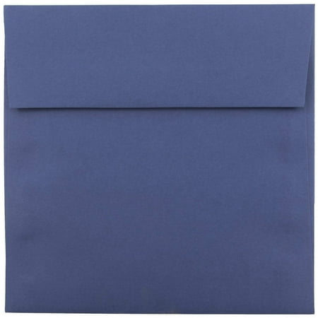 UPC: 0639713265361 | JAM 5.5 x 5.5 Square Envelopes  Dark Blue  1000/Carton