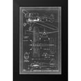 thumbnail image 2 of Vision Studio 10x14 Black Modern Framed Museum Art Print Titled - Aeronautic Blueprint II, 2 of 5