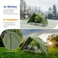 thumbnail image 4 of Arctic Lemmings 4-in-1 Camping Cot Tent, Foldable Off Ground Elevated Tent Set for 1 Person for Outdoor Hiking & Travel Camping, 4 of 7