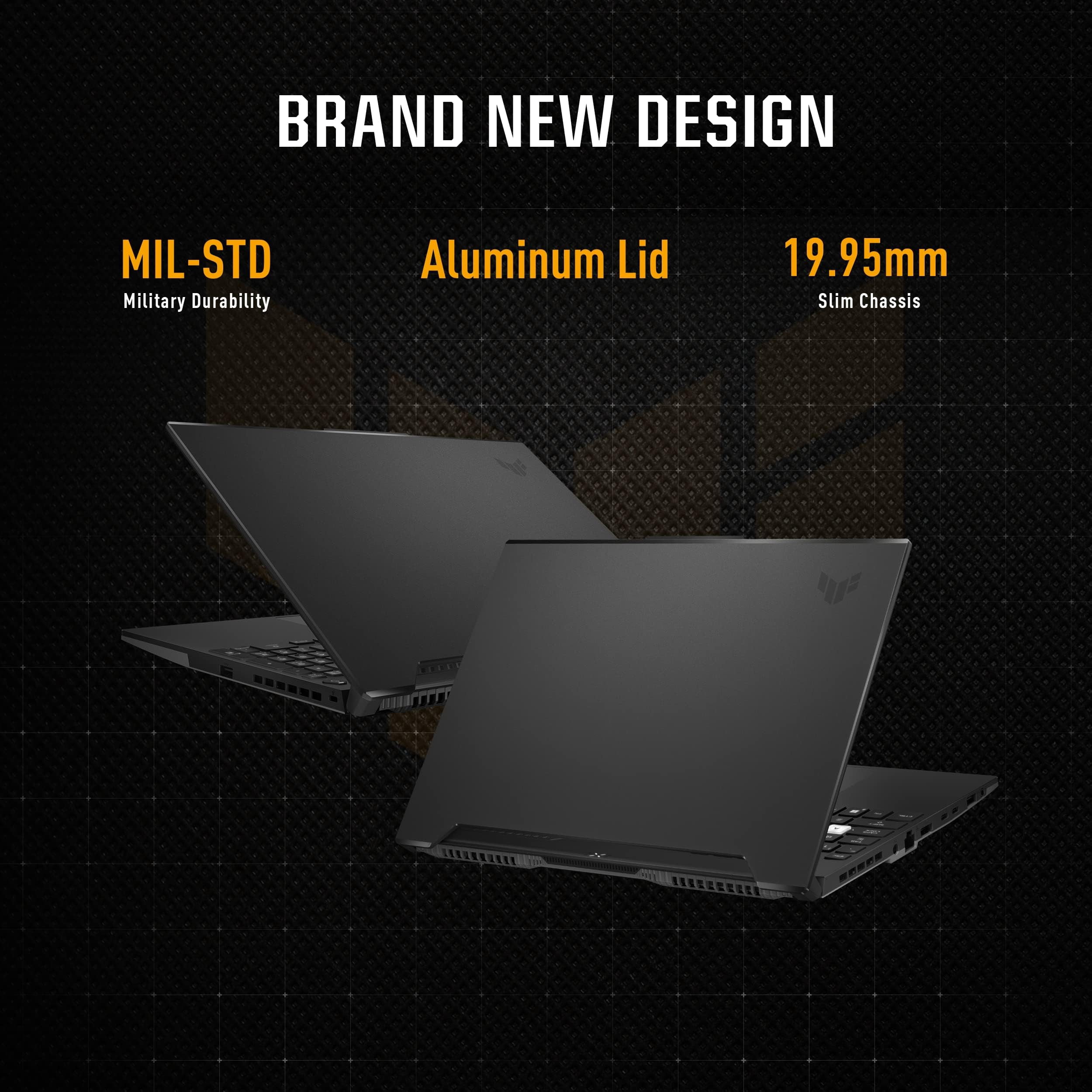 ASUS TUF Dash 15 (2022) Gaming Laptop, 15.6” 144Hz FHD Display, Intel Core i5 12450H, GeForce RTX 3050 Ti, 8GB DDR5, 512GB PCIe SSD, Thunderbolt 4, Wi-Fi 6, Windows 11 Home, Off Black, FX517ZE-RS51